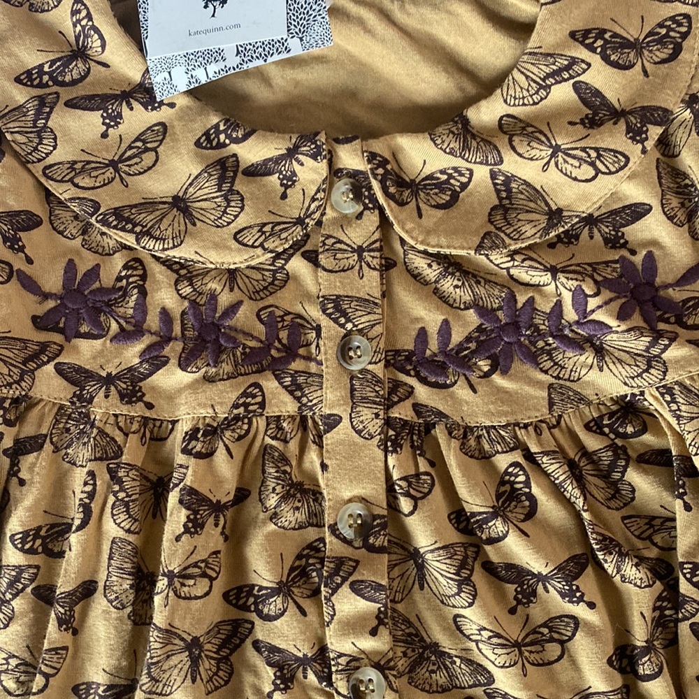 Kate Quinn embroidered bamboo tunic top, size 6, new with tags - Picture 4 of 10